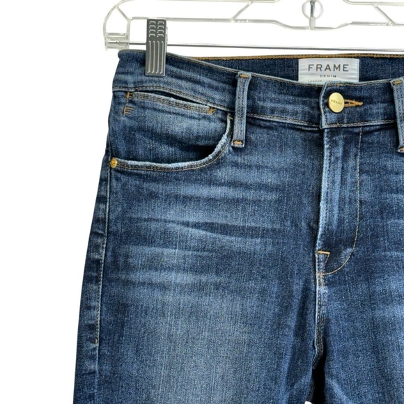 Women’s Frame Lehigh Dark Wash Denim Skinny. Size 26 - Picture 5 of 16